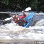 Photo of the Coomhola river in County Cork Ireland. Pictures of Irish whitewater kayaking and canoeing. Play  Spot. Photo by Dave P