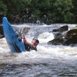 Photo of the Coomhola river in County Cork Ireland. Pictures of Irish whitewater kayaking and canoeing. Play Spot. Photo by Dave P