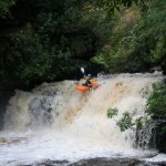 Photo of the Clare Glens - Clare river in County Limerick Ireland. Pictures of Irish whitewater kayaking and canoeing. Glens 4.5, our local:). Photo by Tomas