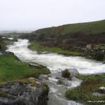 Photo of the Caher river in County Clare Ireland. Pictures of Irish whitewater kayaking and canoeing. Watch out for wire. Photo by Peter O'Sullivan