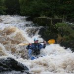 Photo of the Kilmacrennan Gorge, Lennon river in County Donegal Ireland. Pictures of Irish whitewater kayaking and canoeing. Photo by owen clarke