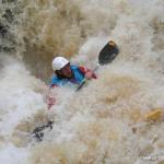 Photo of the Dargle river in County Wicklow Ireland. Pictures of Irish whitewater kayaking and canoeing. Found somthing.. Photo by DM