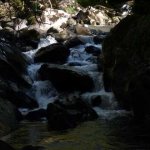 Photo of the Coomeelan Stream in County Kerry Ireland. Pictures of Irish whitewater kayaking and canoeing. Between first and second bridges. Photo by Daithí