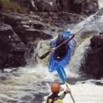Photo of the Srahnalong river in County Mayo Ireland. Pictures of Irish whitewater kayaking and canoeing. In the S-bend.Low water. Photo by Graham  Clarke