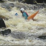 Photo of the Slaney river in County Carlow Ireland. Pictures of Irish whitewater kayaking and canoeing. tullow kayak club. Photo by seamus