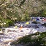 Photo of the Avonmore (Annamoe) river in County Wicklow Ireland. Pictures of Irish whitewater kayaking and canoeing. tullow k/c . Photo by steve