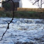 Photo of the Termon river in County Fermanagh Ireland. Pictures of Irish whitewater kayaking and canoeing. The mill race at medium water.