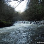 Photo of the Aughrim river in County Wicklow Ireland. Pictures of Irish whitewater kayaking and canoeing. Aughrim river. Photo by steve fahy