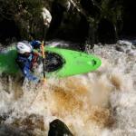 Photo of the Roughty river in County Kerry Ireland. Pictures of Irish whitewater kayaking and canoeing. Dave . Photo by Rob Coffey