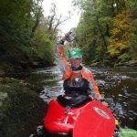 Photo of the River Roe in County Derry Ireland. Pictures of Irish whitewater kayaking and canoeing. get in bridge . Photo by lee doherty. letterkenny IT canoe club (LYITCC)