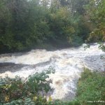 Photo of the Termon river in County Fermanagh Ireland. Pictures of Irish whitewater kayaking and canoeing. Waterfoot in flood.
