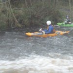 Photo of the Avonmore (Annamoe) river in County Wicklow Ireland. Pictures of Irish whitewater kayaking and canoeing. Burn baby Burn. Photo by Mustang