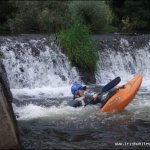 Photo of the Slaney river in County Carlow Ireland. Pictures of Irish whitewater kayaking and canoeing. wez again. Photo by steve