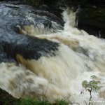 Photo of the Ilen river in County Cork Ireland. Pictures of Irish whitewater kayaking and canoeing. undercut rapid 