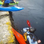  Lough Hyne Tidal Rapids River - launching above rapi