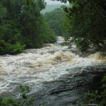 Photo of the Avonmore (Annamoe) river in County Wicklow Ireland. Pictures of Irish whitewater kayaking and canoeing. jacksons run-in 5/07/08.